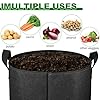 OPPOLIFE 4-Pack 10 Gallon Potato Grow Bags with Flap Window, Heavy Duty Aeration Fabric Pots with Handles for Garden and Planting(Black) #5