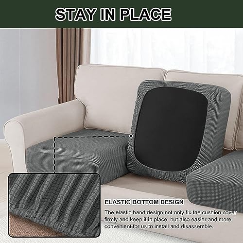 Housse de canapé extensible 1 place polaire antidérapante et lavable - 6