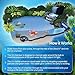 Flexzion Pond UV Lights for Outdoor Ponds - 18W Medium Light, 5283 Gal Capacity, 2500L/H UV Pond Clarifier for Outdoor Ponds, Clears Water in Days (CUV-118)