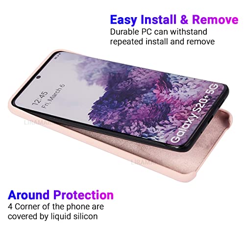 Image of LIRAMARK Liquid Silicone Soft Back Cover Case for Samsung Galaxy S20 Plus / S20 Plus 5G (Pink)