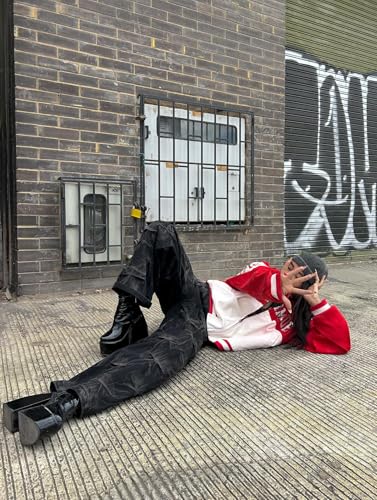 Y2k Streetwear Jeans Grunge Pants Baggy Street Hip Hop Wide Leg Jeans Trousers3