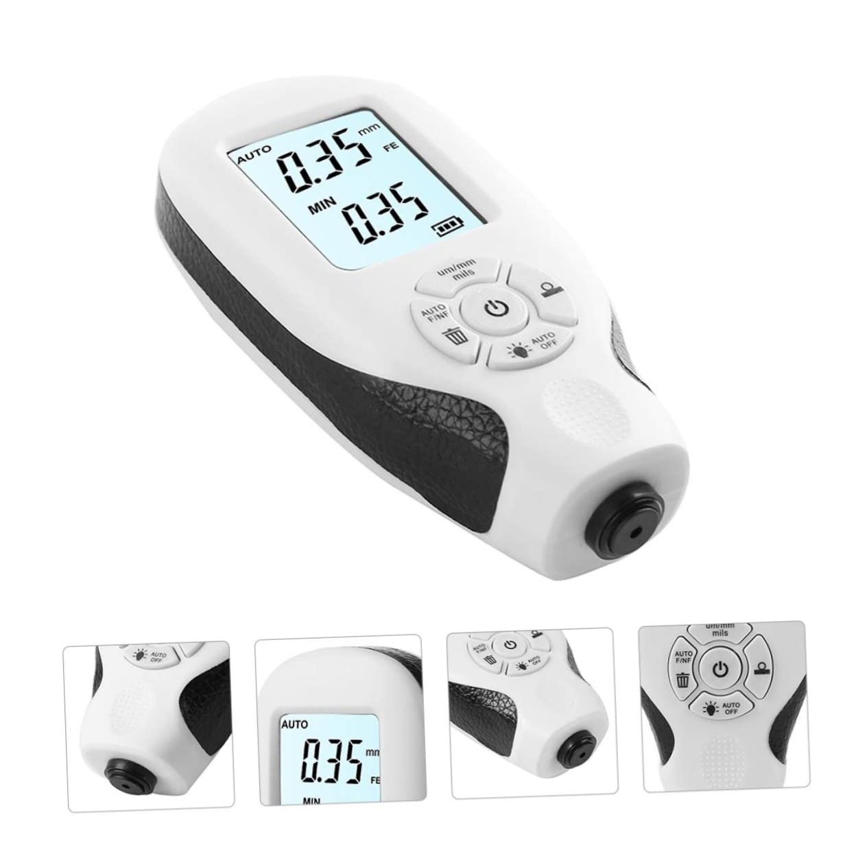 Unomor 3pcs Digital Coating Thickness Gauge for Automotive Paint Testing LCD for Non-Destructive Measurement Quality Control and Manufacturing Applications