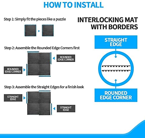 Image of SIGNATRON Kids Puzzle Exercise Mat with EVA Foam Interlocking Tiles Play mats and Protective Flooring for Office< Home, School and Gym