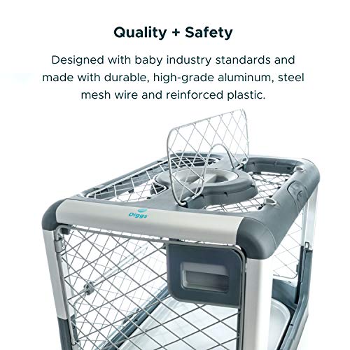 Diggs Revol Dog Crate (Collapsible Dog Crate, Portable Dog Crate, Travel Dog Crate, Dog Kennel) for Medium Dogs and… - Image 2