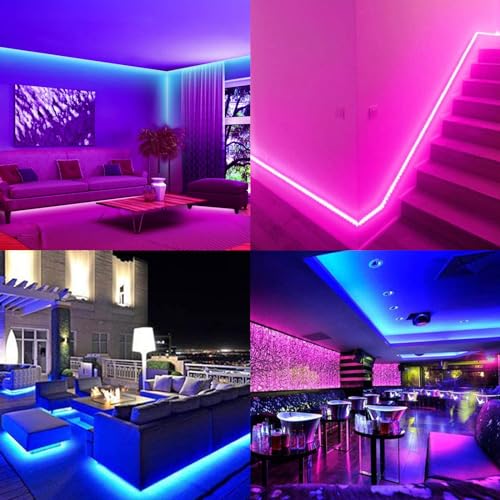 Image of GOMING 24V 32.8ft /10M RGB COB LED Strip 576LEDs /M Flexible 14W /M | High Brightness Uniform Glow IP20 No Waterproof LED Tape Lights for Home Decor(RGB Controller and Power Supply not Included)