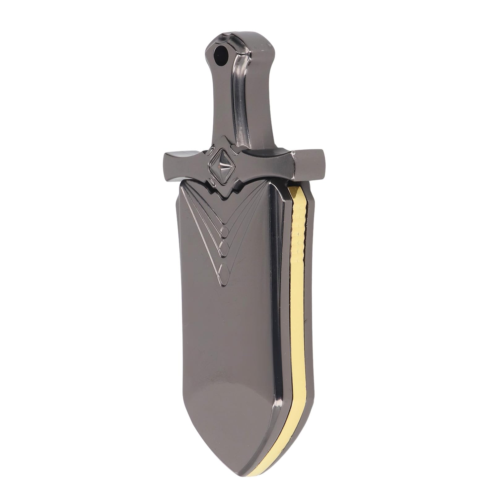 ZJchao Metalowy Suwak Fidget do łagodzenia Lęków Podręczna Zabawka Redukująca Stres z Płynnym Mechanizmem Pchania, Kompaktowa Konstrukcja z Etui do Przechowywania Zapewniającym Skupienie i Relaks