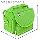 Orzly Travel Bag für alle Nintendo DS Konsole Modell Versionen mit Faltbarer Bildschirm (Original DS / 3DS / DS Lite / 3DS XL / DSi / New 3DS / New 3DS XL / 2DS XL / etc.) - Tasche enthält: Schultergurt + Tragegriff + Gürtelschlaufe + Fächer für Zubehör (Spiele / Stifte / Lade Kabel / Amiibo / etc.) - GRÜN
