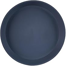 Round Plastic Bee Embossed Plant Pots, Saucers Long Lasting Flower Garden Indoor Outdoor Drainage Holes Planter Cover Weather, Frost Proof Glossy Effect (23cm Blue Saucer for 30cm Pot)