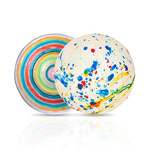 FLORENT Jaw Busters Jawbreaker Candy Individually Wrapped Assorted Hard Candy No Stick 2.3oz (1 3/4 inch white)