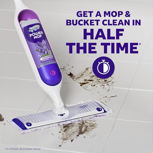 Image of Swiffer PowerMop Floor Cleaning Solution with Lavender Scent, Triple Pack