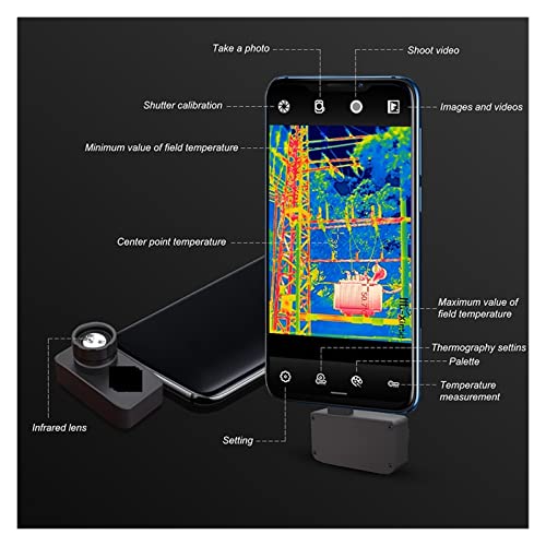 Caméra thermique infrarouge pour téléphone portable 384x288 -20°C à 400°C HT-101