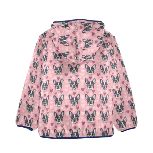 Cute Dog Puppy Heart Boys Fleece Coat,Children's Zip-Up Hoodie Jacket,Baby Warm Fashion Outerwear 3-10T,A1134502