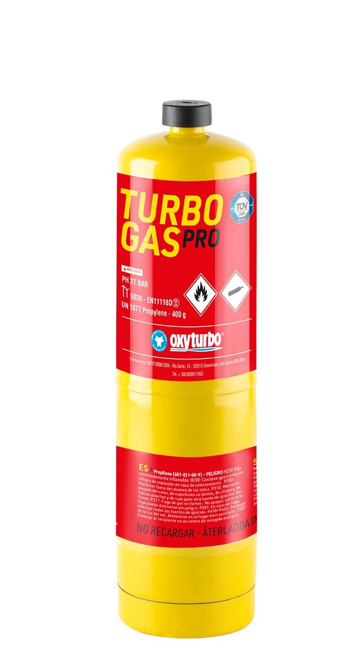 Bombola cartuccia 400gr. di ricambio per MAP PRO e turbo set 110 Oxyturbo