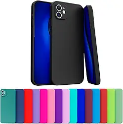 Capa Capinha Case Compatível Apple iPhone 12 Silicone Aveludada Com Proteção De Câmera (ROSA PINK)