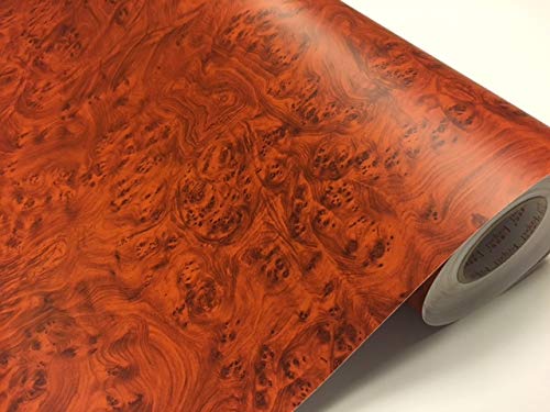 Amazon.co.jp: 木目調カッティングシート 124cm×30cm マホガニー調 