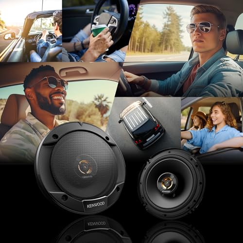 Kenwood KFC-1666R Road Series Car Speakers (Pair) - 6.5 Inch 2-Way Car Coaxial Speakers thumb #2