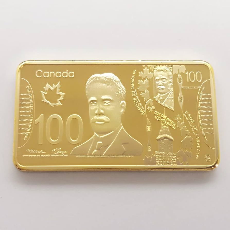 記念硬貨　ばな菜 Amazon.co.jp: カナダ記念硬貨 四角い金メッキナゲット 金貨