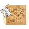 Totally Bamboo A Slice of Life North Dakota State Serving and Cutting Board, 11" x 8.75" #4