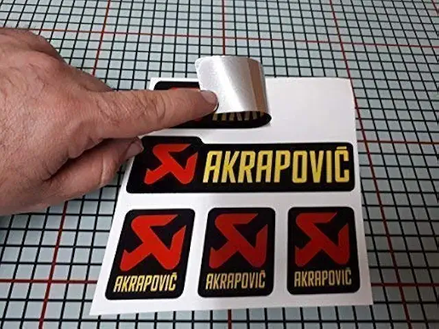 Autocollant Compatible Akrapovic Haute Température 180°C - Stickers Yamaha