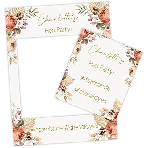 Paper Themes Personalised Hen Party Selfie Frame - Personalised Hen Do Selfie Frame (280HF) Cover