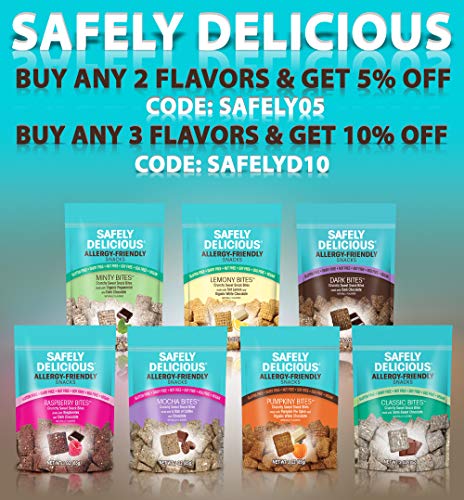 image for Safely Delicious 5 Pack Allergen-Free Dark Chocolate Bites (1oz.) All-