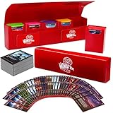 The Original Hydra Magnetic XL Deck Box- Carry All Your Decks At Once- Removable Deckbox Compartments, Self-Locking Closure - Hold 375+ Trading Cards- Compatible w Standard & Smaller Size Gaming TCGs
