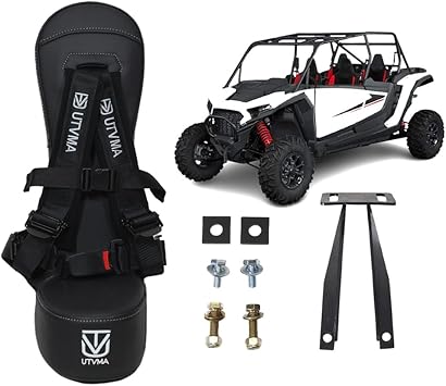 Bump Seat for 2024+ Polaris RZR 1000 XP 2/4 Seater With 4 Point Harness and Bracket/Hardware Bump Seat With Black Harness