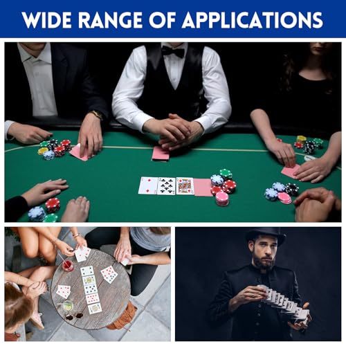 Bogoro Plastik Standard Spielkarten,2 Kartendecks,Pokerkarten Plastik Kartenspiel,Kartendeck Pokerkarten Plastik,Professionelle Plastik Pokerkarten für Blackjack, Canasta Kartenspiel – Bild 7