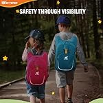 SKYSPER Kid Backpack for Boys Girls Kids Travel Backpack Day Pack for Outdoor Day Trips Kids 16" tall(Cyan) - Image 5