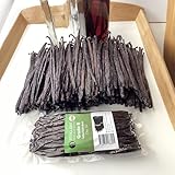 50 Tahitian Vanilla Beans Grade B for extract, Cooking and Baking by FITNCLEAN VANILLA| Fresh 5'-7' NON-GMO Whole Natural Raw Pods