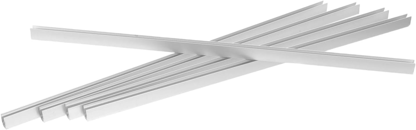 Hemobllo 5pcs 8x16mm U-Shape Aluminum LED Strip Light Channel Profile for Recessed Mounting LED Aluminum Track for Ceiling Lighting Sturdy Tubing for Flexible Strip Lights