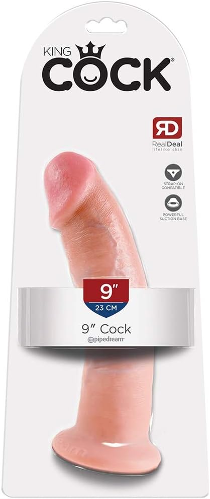 Pipedream King Cock Dildo, Flesh, 9 Inch
