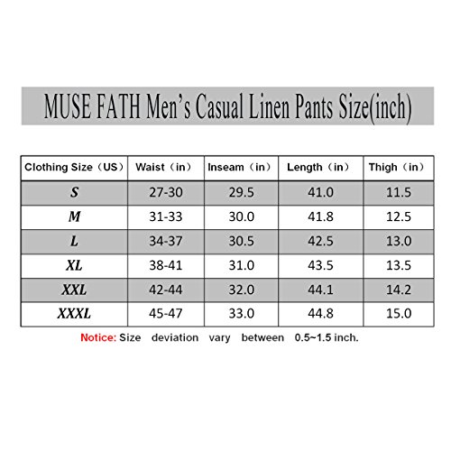 Muse Fath Men's Linen Casual Lightweight Drawstring Elastic Waist Summer Beach Pants-Green-Xxxl #TOP5