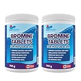 Bromine Tablets Hot Tub and Spa - 1.5kg Brominating Tablets - Long-Lasting Water Sanitizer - Controls Bacteria & Algae - Maintains Crystal Clear Water - by Pool Supplies Canada