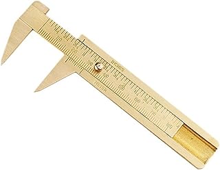 Brass Dual Scale Calipers – High Precision Mechanical Measuring Tool with Inch & Metric Scales – Ideal for Jewelry, Woodworking, Metalworking & DIY Projects
