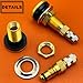 TR618A Tire Valve Stems,Tubeless Air Liquid Tractor Valve Stems for Tubeless Tires, Industrial Agricultural Wheels, Clamp-in Tire Valve Stems (Pack of 2)