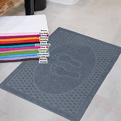 Kit Com 10 Toalhas de Piso Lara - 45x75cm (Cores Variadas)