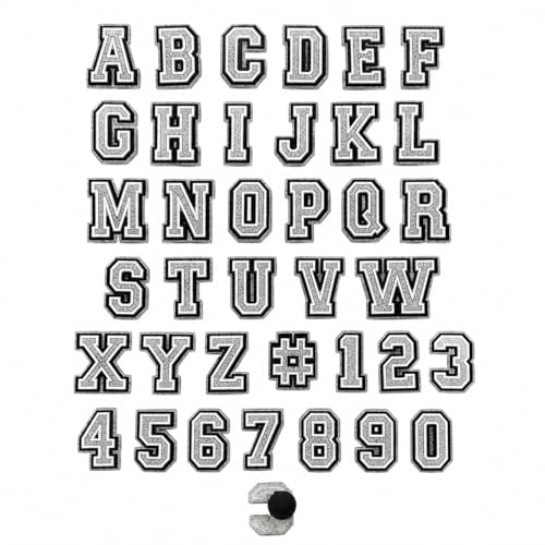 Rohans Alphabet Letter and Numbers A - Z 0-9 Shoe Charms Jiblets for Crocs Decoration Clogs Grey Black Pink Gold Silver (LETTER L BLACK)