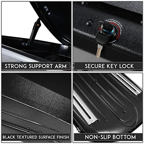 Image of DNA Motoring Universal Heavy Duty Roof Storage Box Rooftop Cargo Carrier Luggage Case w /Keys,12.7 cu. ft. / 360L, PT-ZTL-8293-BK