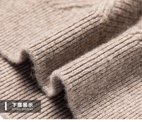 Men's Winter Sweater Thick Half Turtleneck Inner Wear Knitted Sweater Long Sleeve3