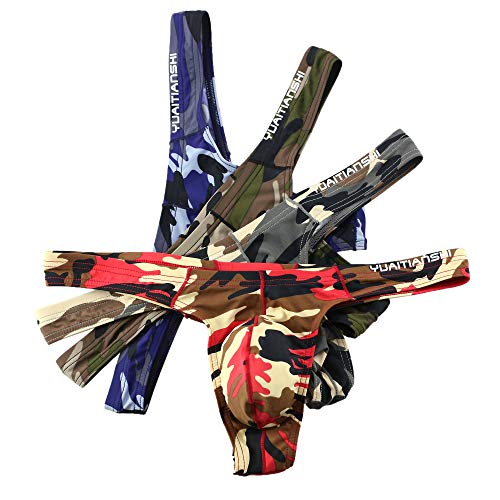 Buy MuscleMate UltraFit Men's Camoue Thong Underwear, Hot Men's Thong G