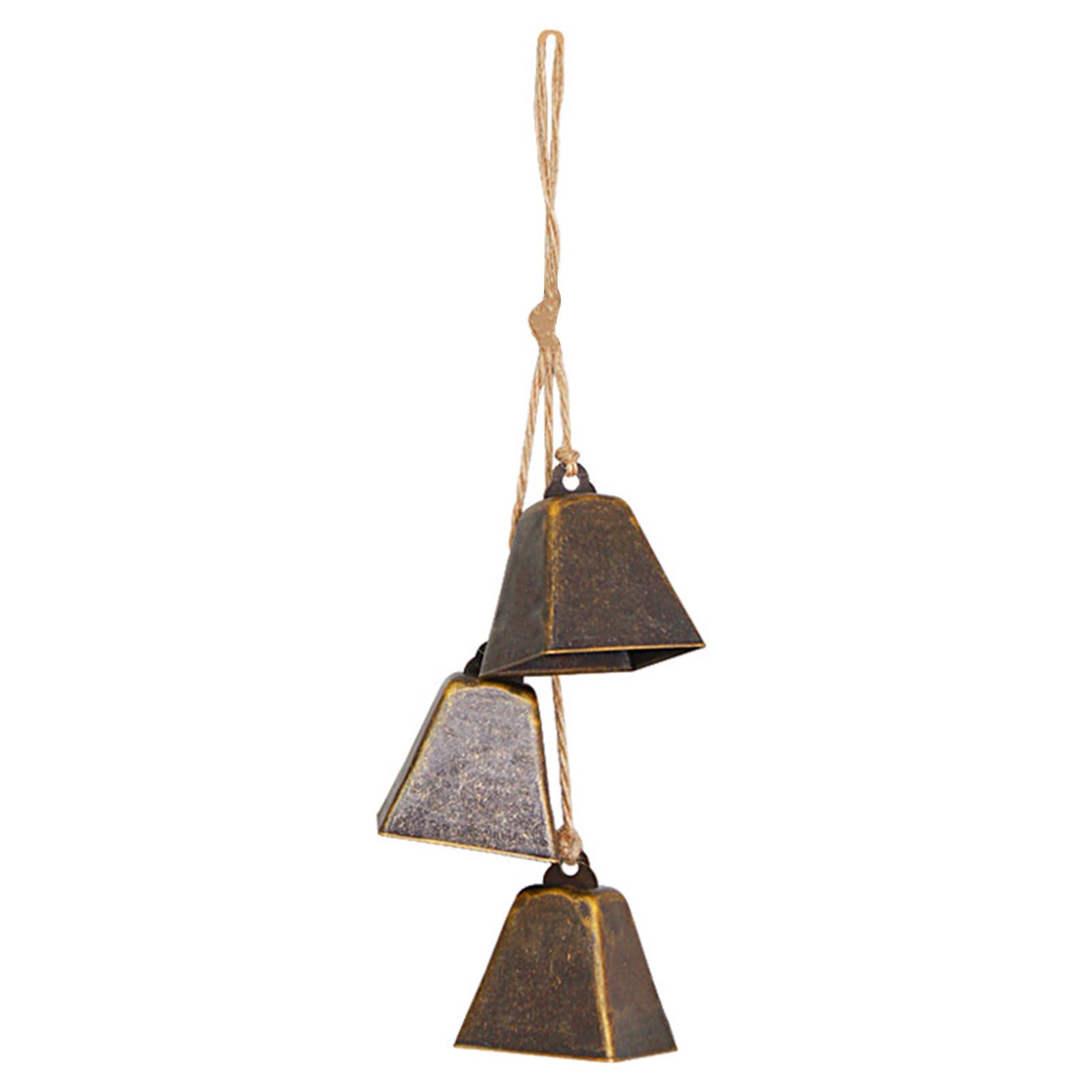 Decorative Bells Metal Cowbells Christmas Decoration Wreaths Bells on Rope