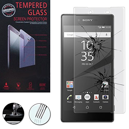 VCOMP Sony Xperia Z5 E6603 E6653/ z5 Double E6633 E6683: 1 Cine protector de pantalla Vidrio Templado - TRANSPARENTE