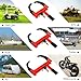 Wheel Lock Universal Trailer Wheel Lock Adjustable Security Tire Boot Lock Anti Theft for ATV RV SUV Car Golf Cart Boats Motorcycles Great Deterrent Bright Black-Red, 2 Packs 6 Keys Alike