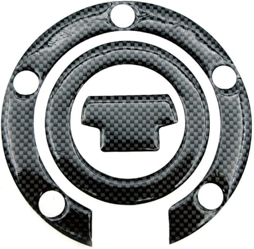 Motorcycle Fuel Tank Gasket Motorcycle 3D Carbon Fiber Tank Protector Pad Sticker for Y&AMAHA R1 R6 FZ6R FZ1S FAZER FZ6 FZ8 XJ6 (Color 0)