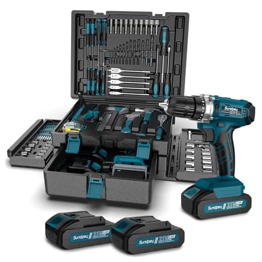 Sundpey Tool Kit with Cordless Drill