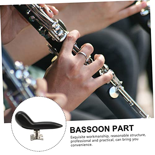 MUELODSIC 1pc Bassoon Wrist Support Hand Protector Ergonomic Black Bassoon Pad for Comfort Relief Design for Players Easy Installation High Performance