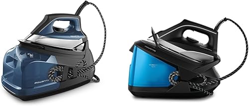 Rowenta Perfect Steam Pro - Suela de acero inoxidable, estación de vapor profesional y estación de vapor compacta, sesiones de planchado más