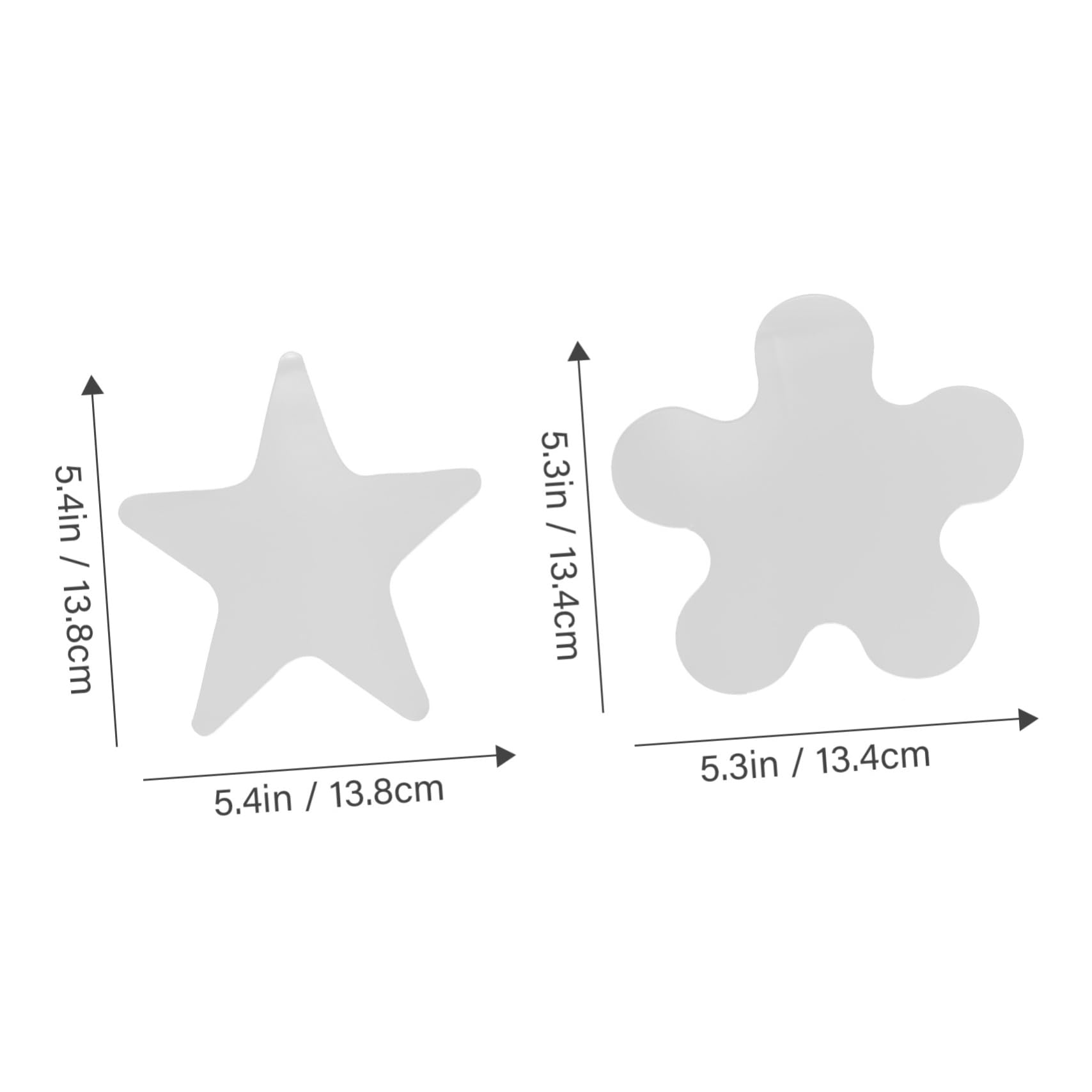 Lurrose 10piezas Plantillas De Acolchado Acrílicas Reglas Transparentes Para Manualidades De Ropa Diseños De Flores y Estrellas Herramientas De Costura Para y Patchwork