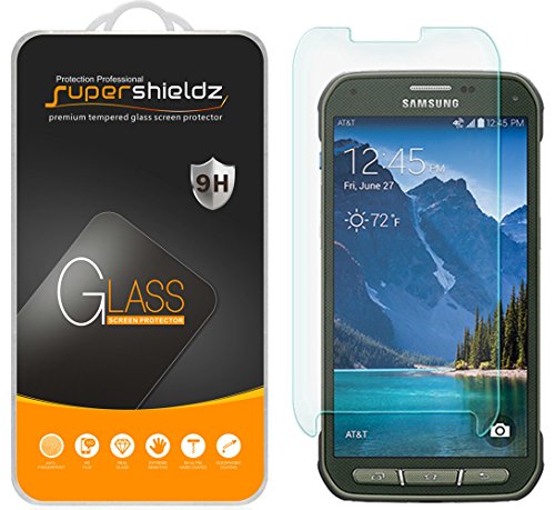 Supershieldz Designed for Samsung Galaxy S5 Active Tempered Glass Screen Protector, Anti Scratch, Bubble Free